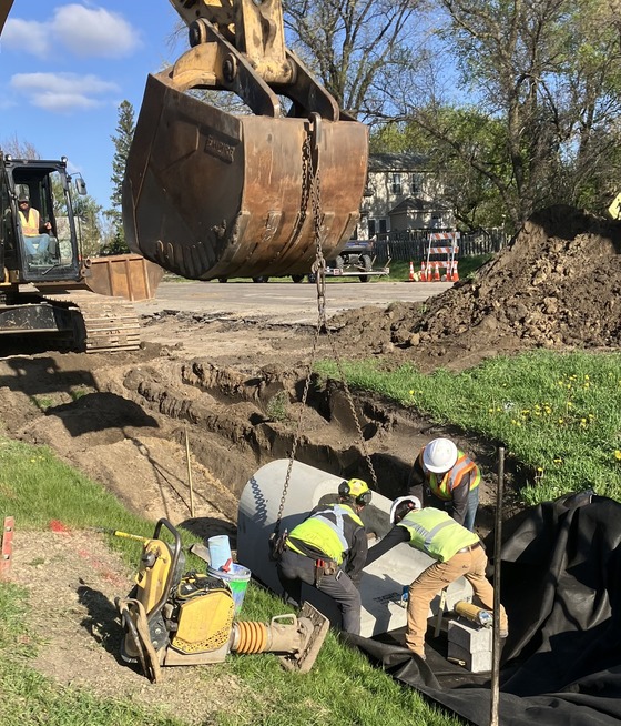 Culvert apron install
