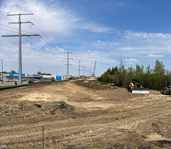 Ramp realignment work 