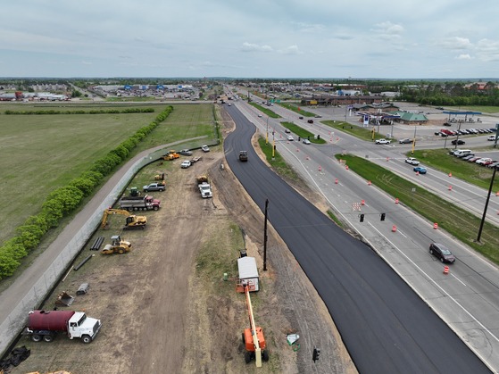 Hwy 197 temp bypass paving
