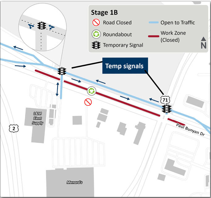 Stage 1B map
