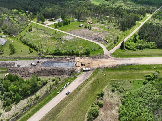 Highway 11 centerline culvert replacement