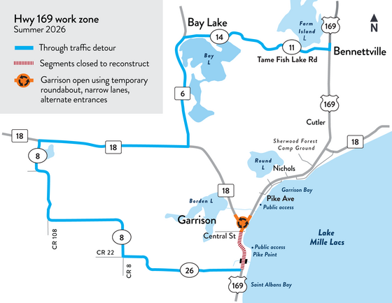 Detour map beginning June 15