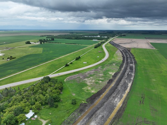 Hwy 11 realignment near airport
