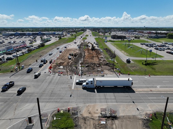 Highway 197 Bemidji under construction