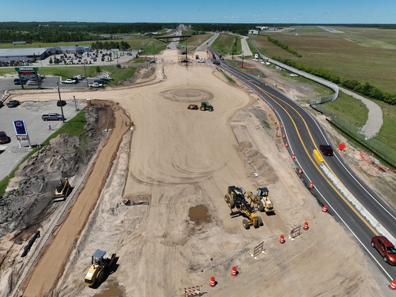 Highway 197 construction