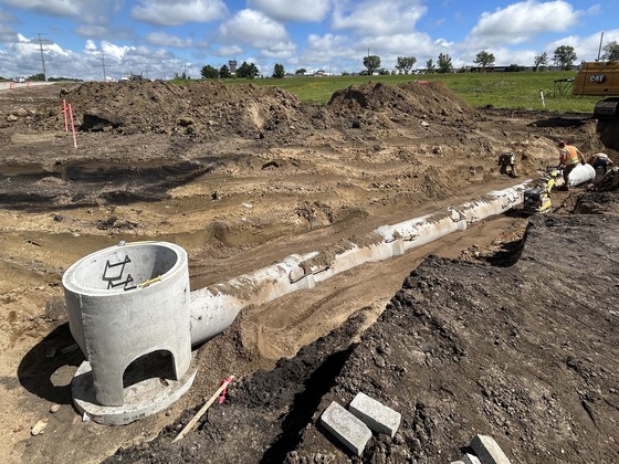 Pipe under I-94