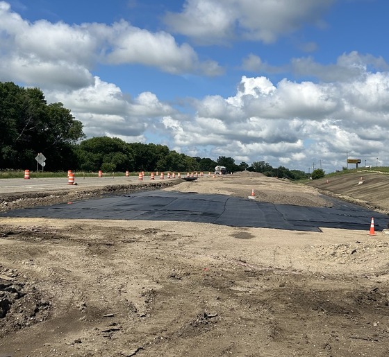 Highway 210 grading