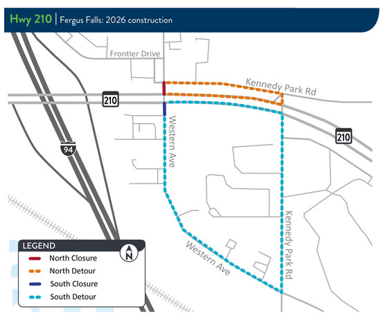 Western Avenue closure and detour map