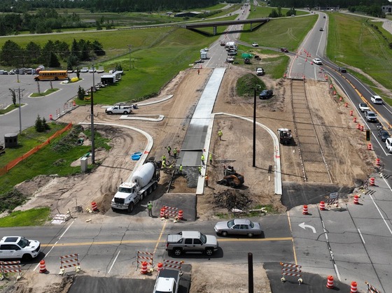 Highway 197 concrete paving