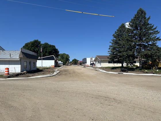 Phase 1 curb and gutter