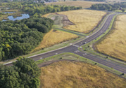 Aerial roadway image