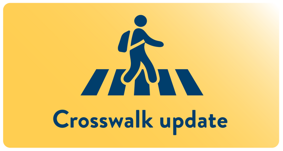 Pedestrian crosswalk icon