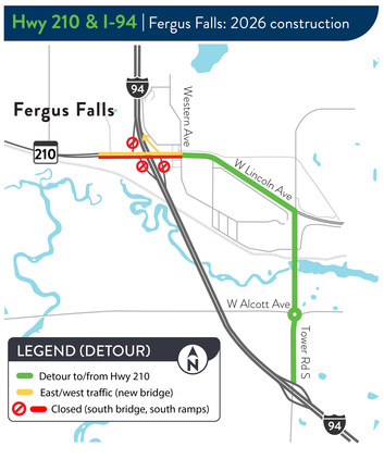 Detour map