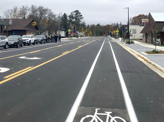 Image of newly paved road