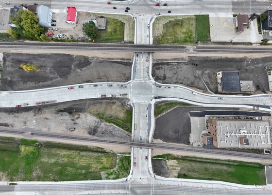 Aerial of the project
