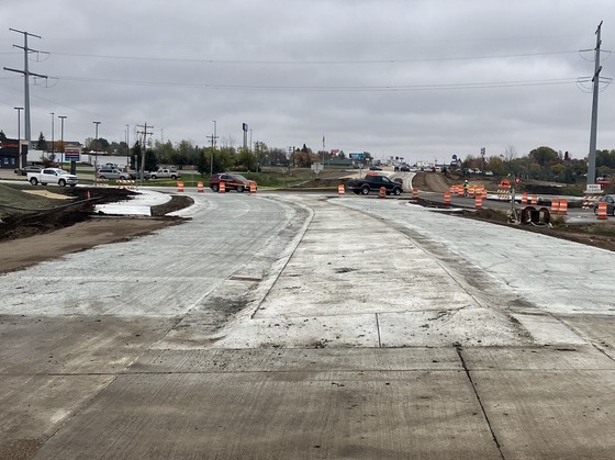 west leg Redwood lane roundabout