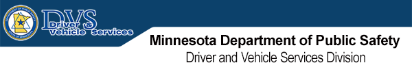 Minnesota Department of Public Safety -  Driver and Vehicle Services Division