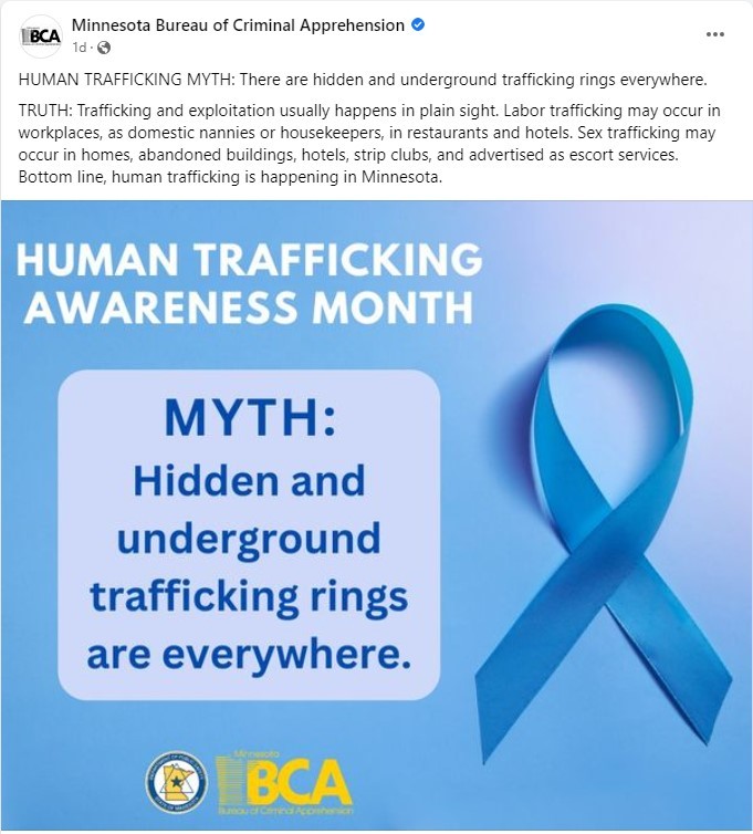 Human Trafficking Awareness Month