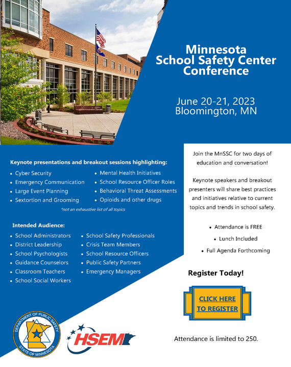 Conference Registration Minnesota School Safety Conference