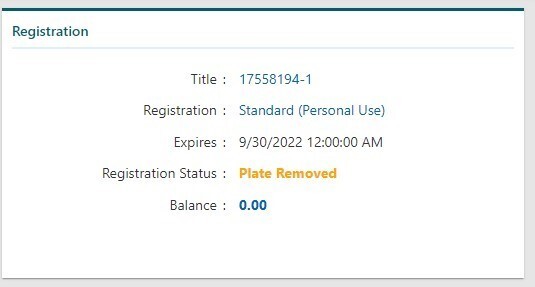 Special Plate Reminder 2