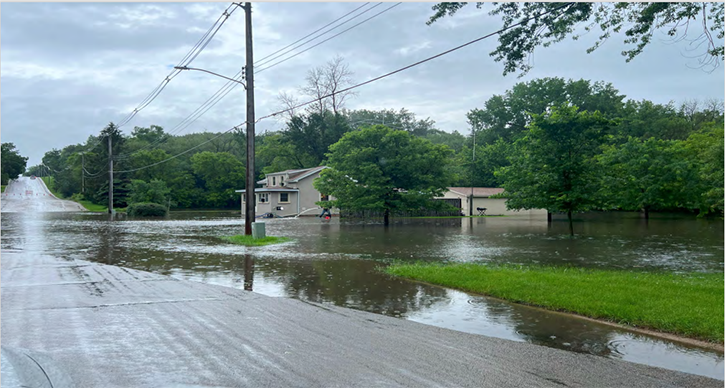 Flooded home