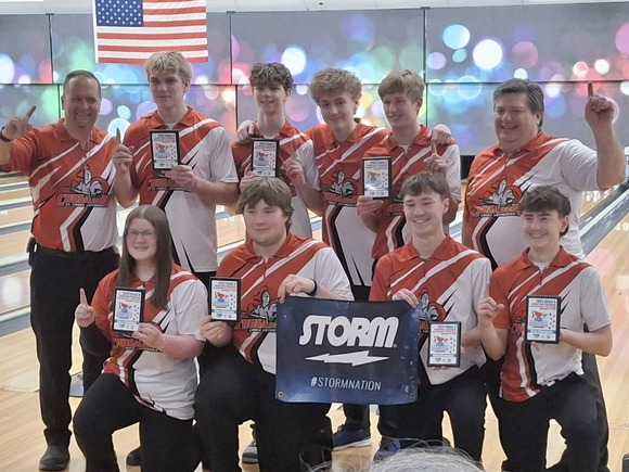 Dan and his team at the bowling state championship