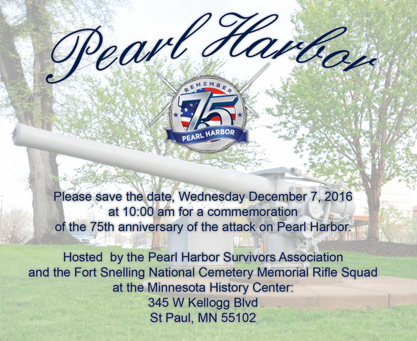 Pearl Harbor Event Flyer