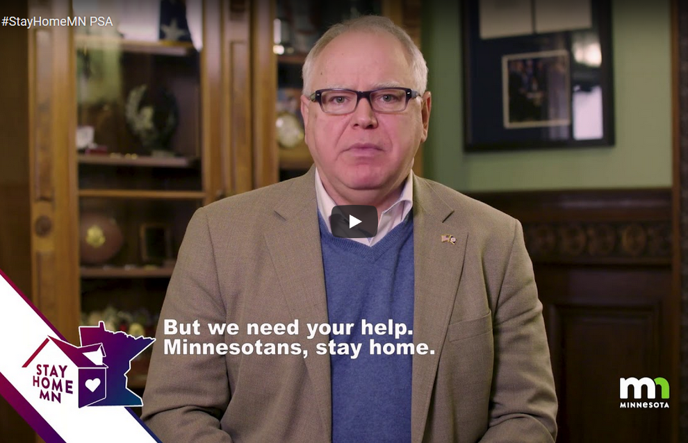 Message from Gov. Walz
