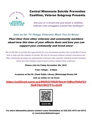 Suicide Prevention Event Flyer