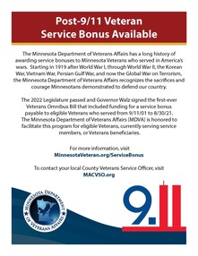 9/11 Veterans Service Bonus