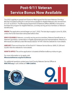 Service Bonus Flyer