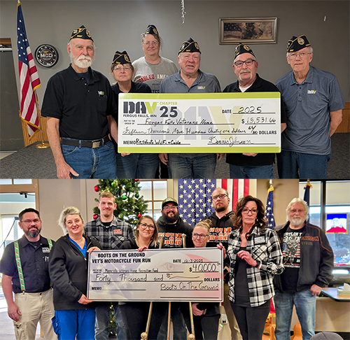 DAV Chapter 25 and Boots on the Ground Donations