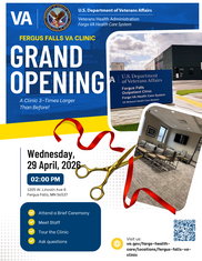 VA Clinic Opening Event Flyer