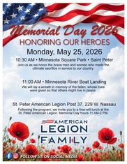 St. Peter Memorial Day Event Flyer