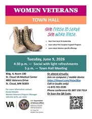Women Veterans Town Hall flyer