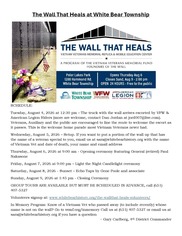 Wall That Heals Flyer
