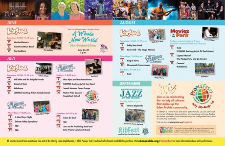 2021 Staring Lake Amphitheatre Schedule of Events