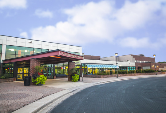 Exterior of the Eden Prairie Community Center building