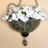 Clay metal flower holder