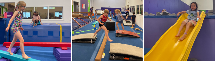 Gymnastics activities at Legacy Gymnastics gym