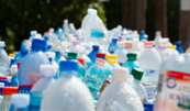 Empty plastic containers