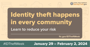 Identity Theft Awareness graphic