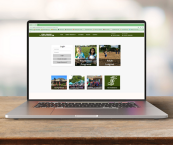 Laptop showing the Parks and Recreation registration website