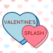 Valentine's day splash graphic