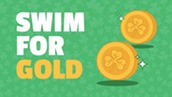 Swim for gold graphic
