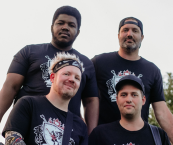 4 members of Riffin' Griffin band