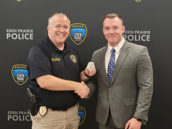 Chief Sackett with Officer Martig
