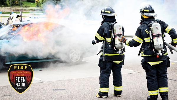 EPFD firefighters put out a car fire