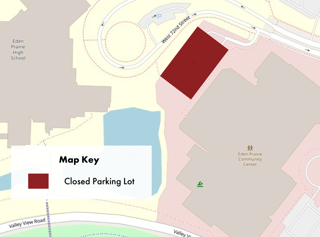 Map of Closed Parking Lot