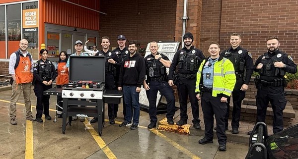 EPPD staff with Home Depot staff